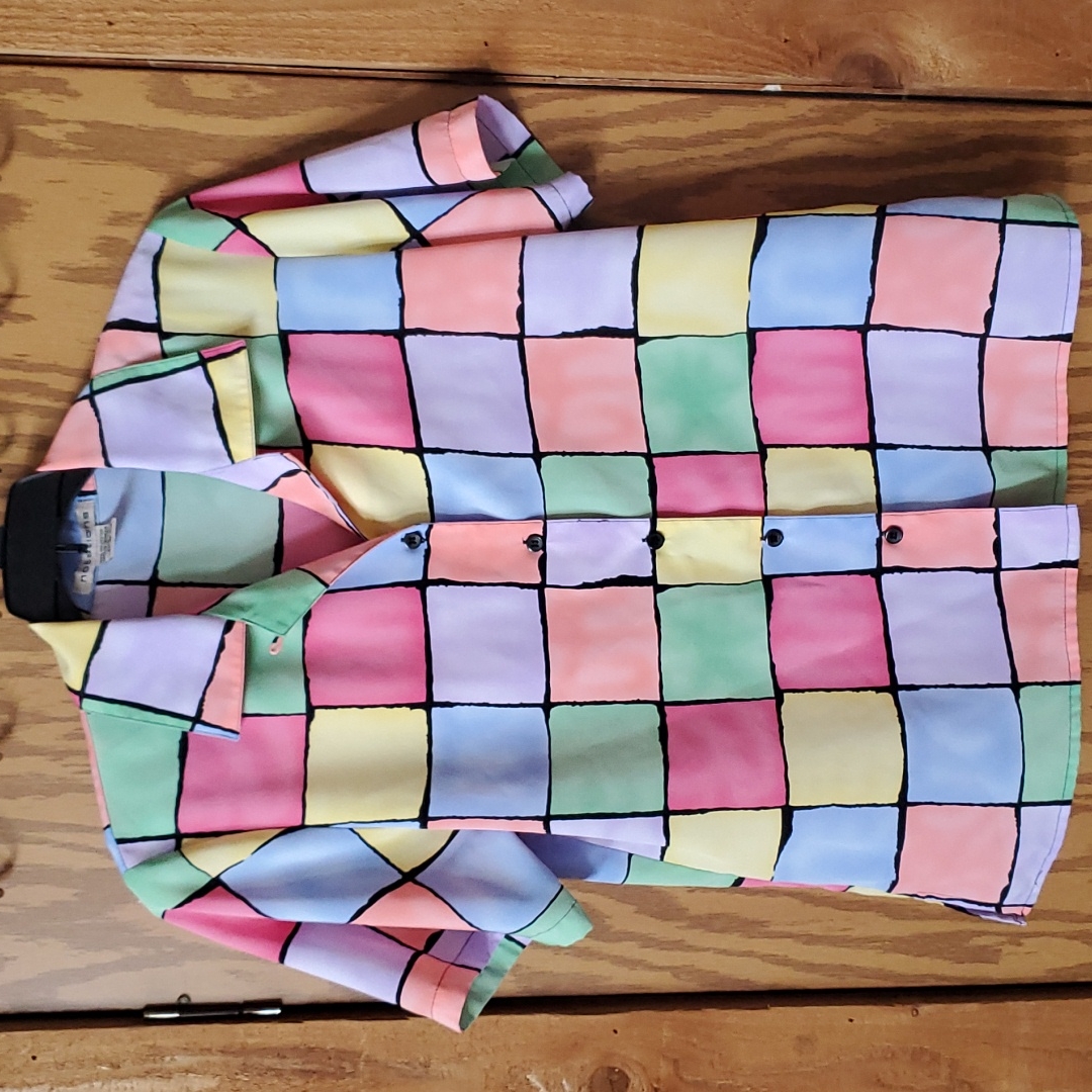 Vintage Notations Patchwork Blouse